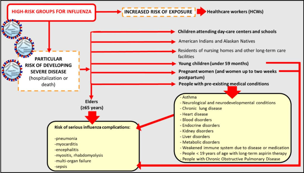 High-risk groups for influenza and flu–related complications